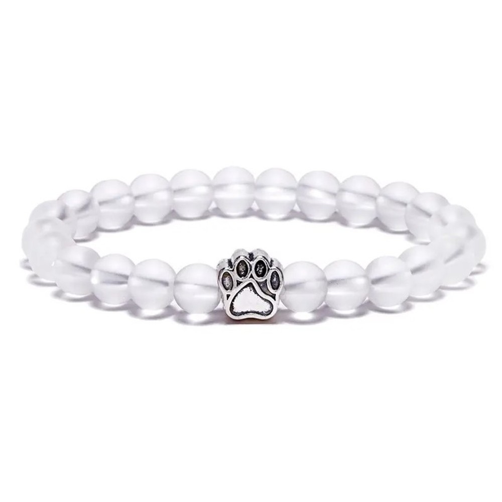 Pawprint Beaded Stretchy Bracelet